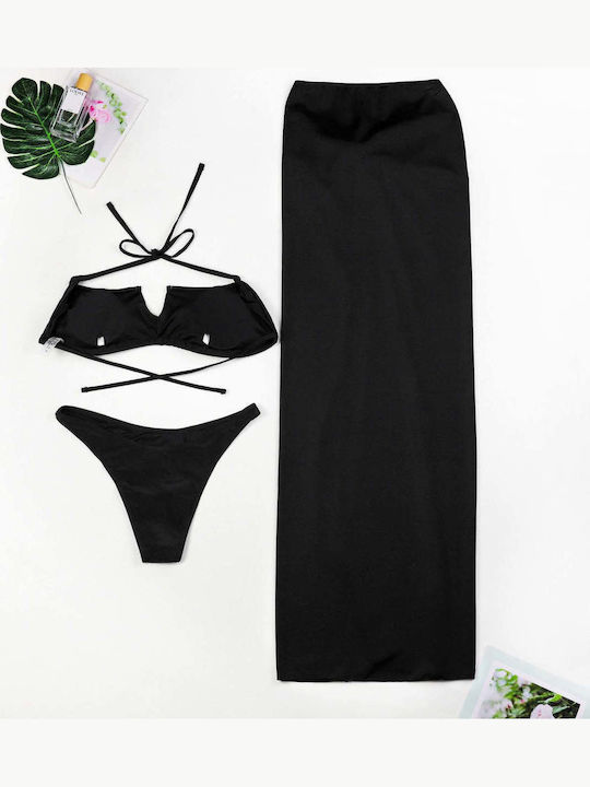 Bikini Set 3 Pieces Black