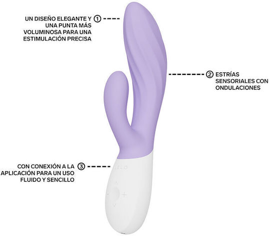 Lelo Ina Double Vibrator with Remote Control Lilac