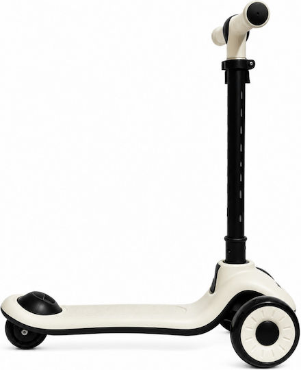 Kids Foldable 3-Wheel Scooter with LED Lighting for 3+ Years Black