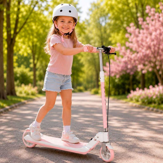 Trike Fix Scuter Copii Pliabil 2 Roți Cu Iluminare LED Pentru 8+ Ani Roz