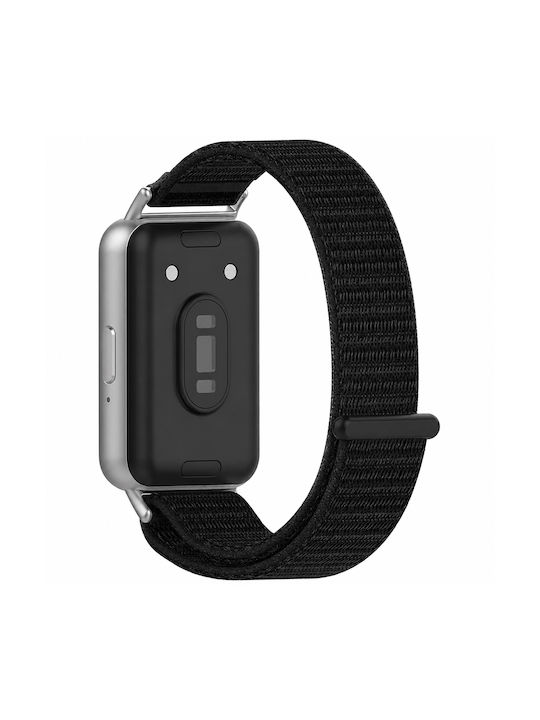 Techsuit Tragbares Stoffarmband Schwarz für Galaxy Fit3