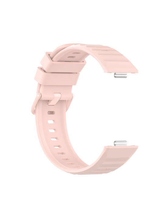 Techsuit W082 Silikon Tragbare Bänder Rosa Huawei Watch Fit 3 / Fit 4 / Fit 4 Pro / Fit 5 / Fit 5 Pro