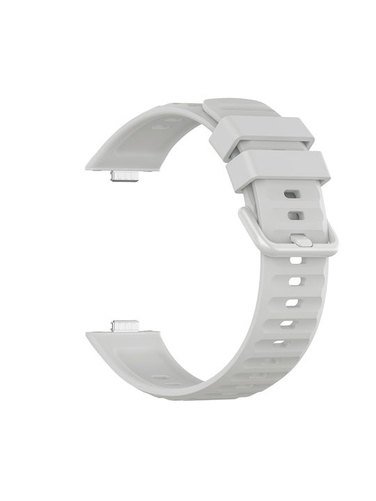 Techsuit W082 Tragbares Silikonband Grau Huawei Watch Fit 3 / Fit 4 / Fit 4 Pro / Fit 5 / Fit 5 Pro