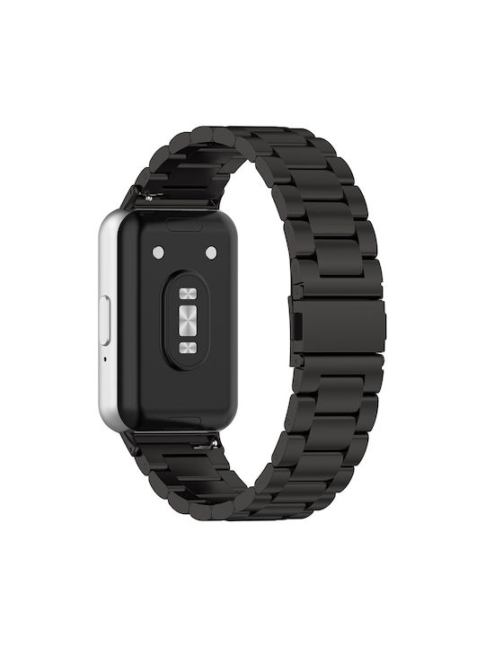 Techsuit Λουράκι Ανοξείδωτο Ατσάλι Μαύρο (Galaxy Fit3)