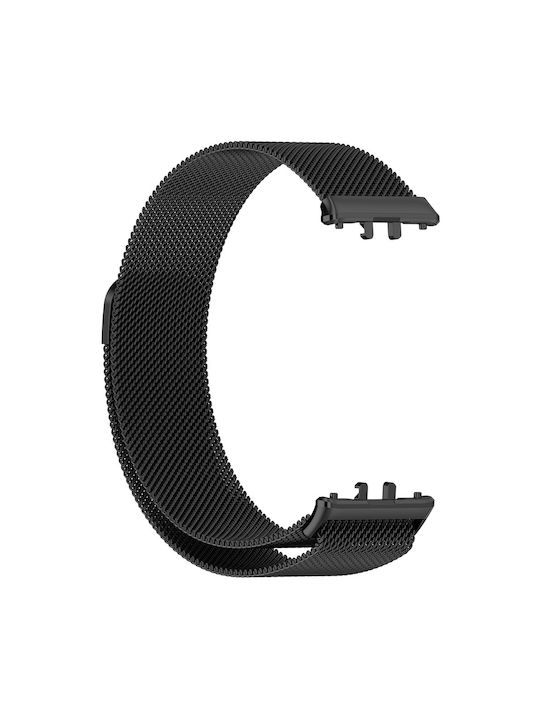 Techsuit Λουράκι Ανοξείδωτο Ατσάλι Μαύρο (Galaxy Fit3)