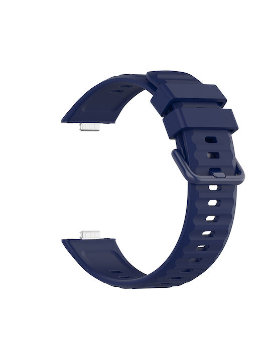 Techsuit W082 Silicone Strap Navy Blue Huawei Watch Fit 3 Fit 4 Fit 4 Pro Fit 5 Fit 5 Pro