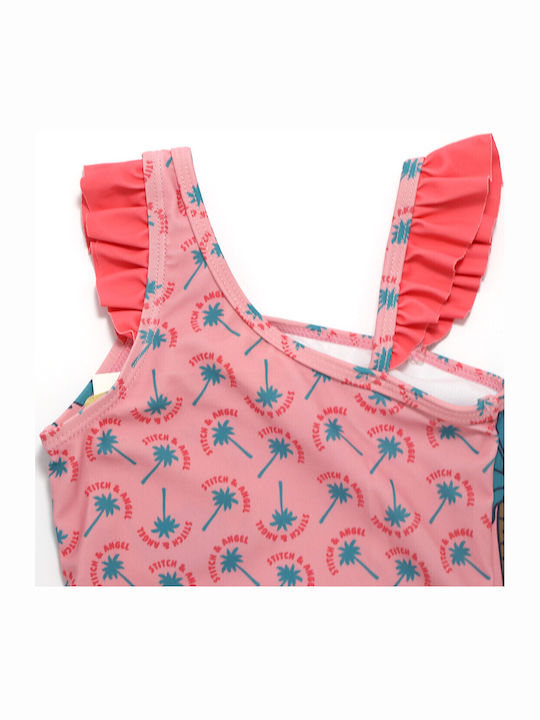 Disney Lilo & Stitch Kids One-Piece Pink Swimwear