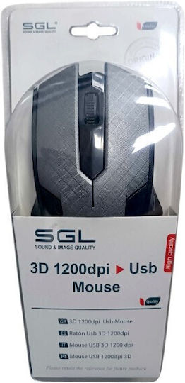 SGL K201 Wired Mouse Grey