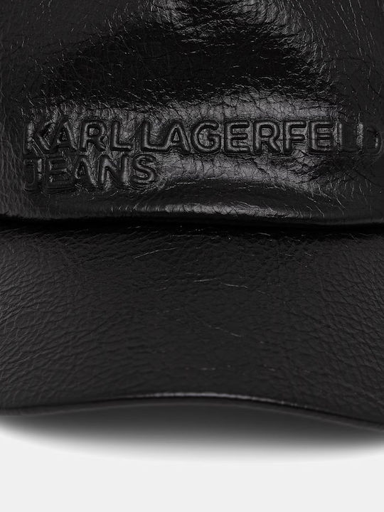 Karl Lagerfeld Jeans Klj Cracked Pu Cap Black Karl Lagerfeld Jeans Klj Cracked Pu Cap Black