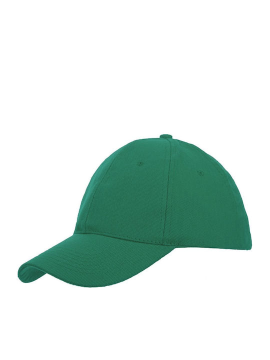 About Basics Stealth 6 Panel Heavy Brushed Cotton 250g Bottle Green Jockey