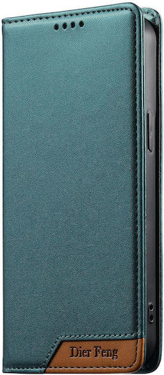 Dierfeng Wallet Leather Silicone Green (Poco X8 Pro)