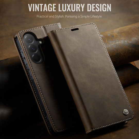 Caseme Wallet Δερματίνης Καφέ (Galaxy A17)