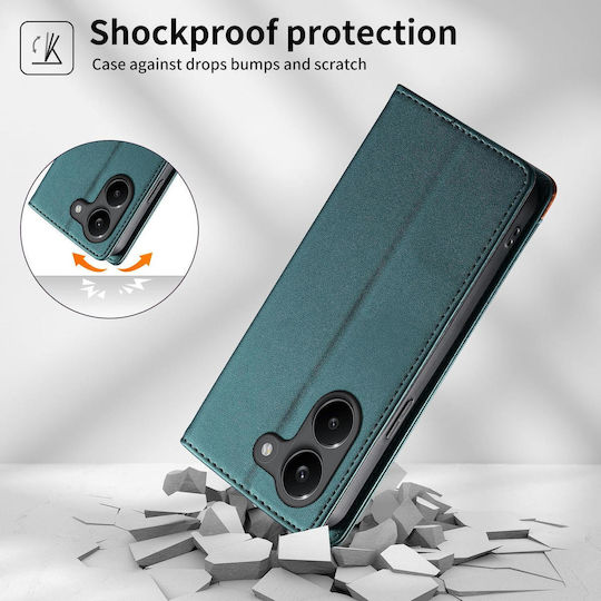 Dierfeng Wallet Leather Silicone Green (Poco X8 Pro)