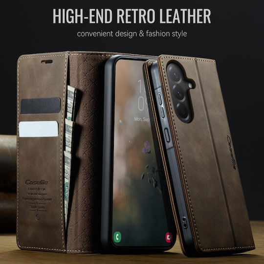 Caseme Wallet Δερματίνης Καφέ (Galaxy A17)