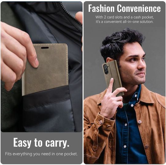 Caseme Wallet Δερματίνης Καφέ (Galaxy A17)