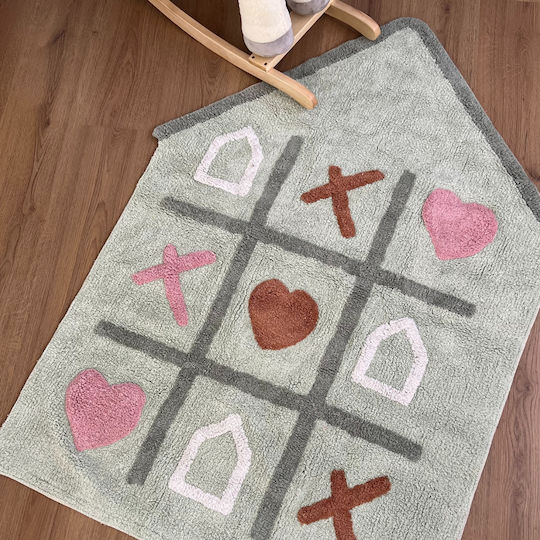 Baby Bliss A House Full Of Love Kids Rug Cotton Multicolour 100x140cm