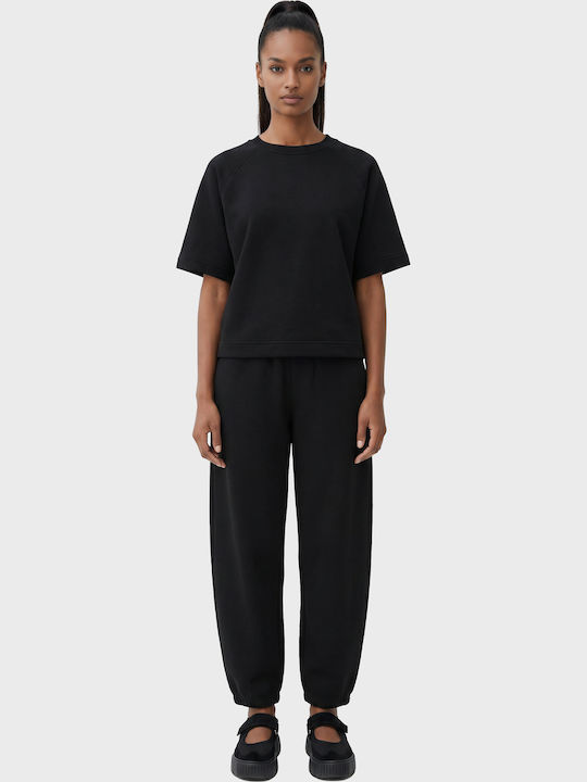 Damen Jogginghosen Breit Schwarz