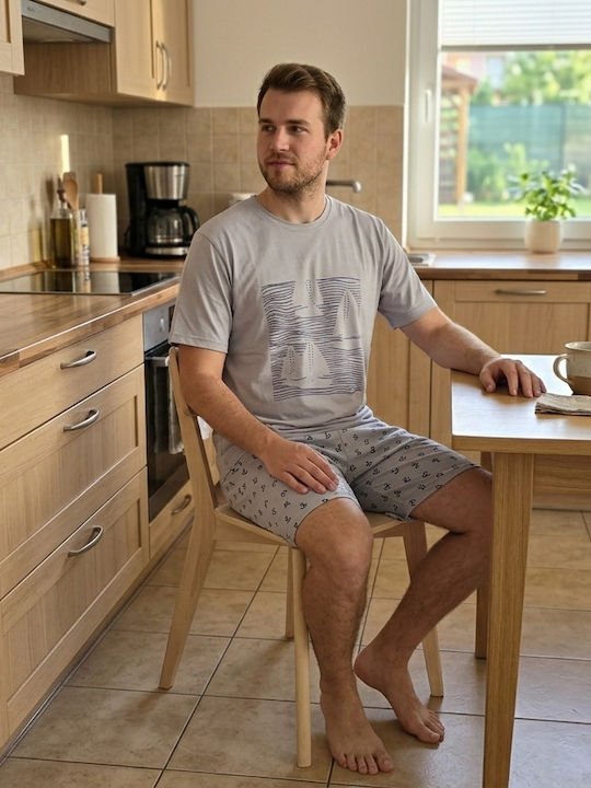 Relax Anatomic Pijama de vară pentru bărbați Gri