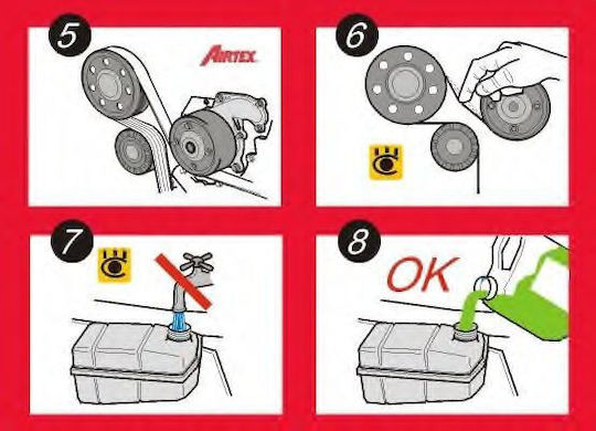 Airtex Pompă de apă pentru mașină pentru Honda Prelude