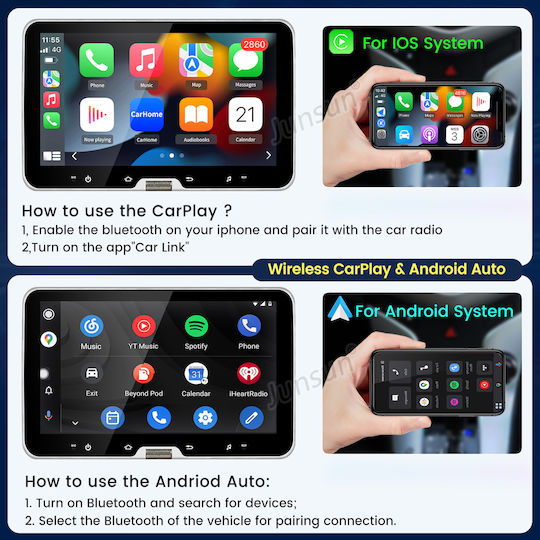 Junsun Ραδιόφωνο Αυτοκινήτου 1 DIN (Bluetooth/USB)