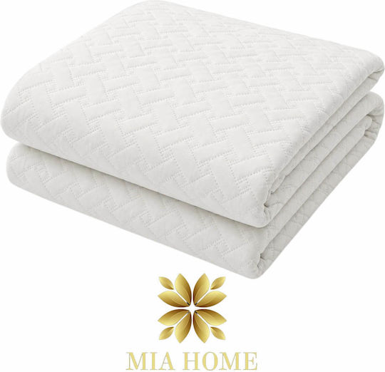 Mia Home Шалте Голям Двоен Бяло 220x240см