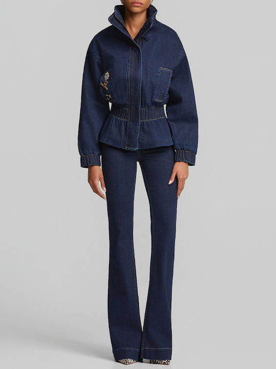 Jachetă de damă din denim albastră