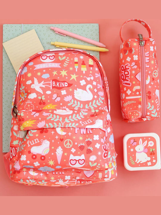 A Little Lovely Company Fun School Set Pink 23.5 x 10 x 30cm