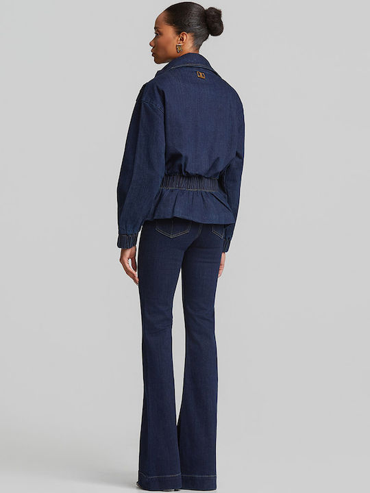 Jachetă de damă din denim albastră