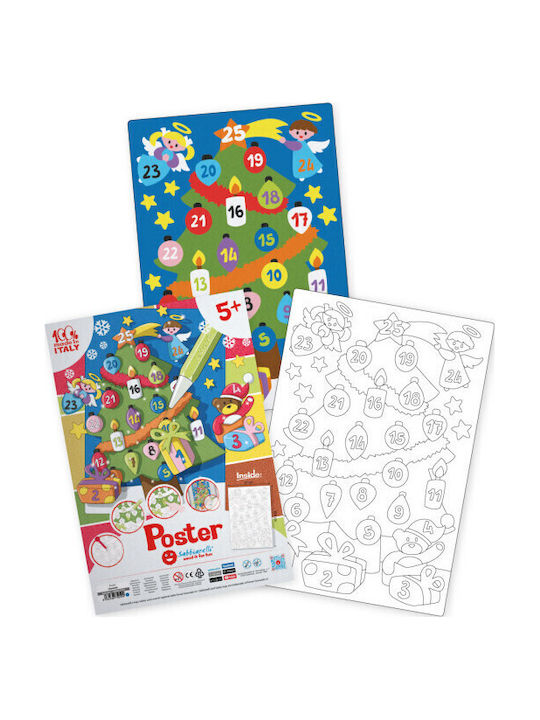 Sabbiarelli Poster Malerei Marmorstaub Kalender Advent 5+