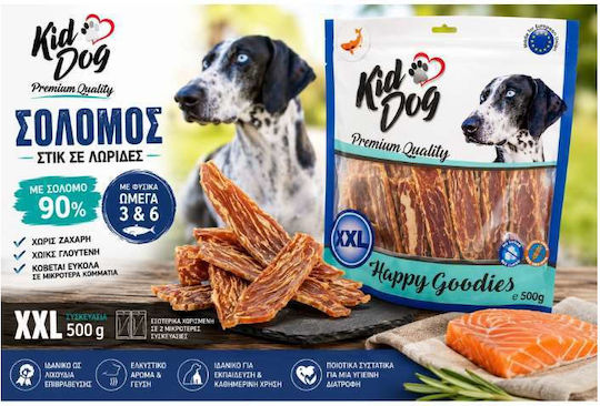KidDog Recompense În Stick Pentru Câini Rase Mari Fără Gluten Cu Somon 500gr