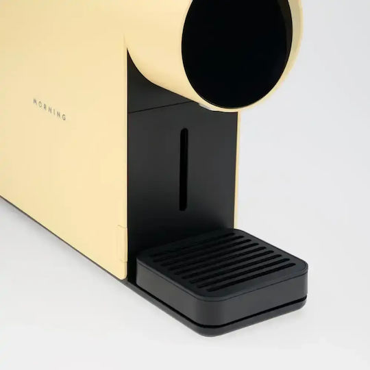 Morning Καφετιέρα για Κάψουλες Nespresso Πίεσης 19bar Κίτρινη