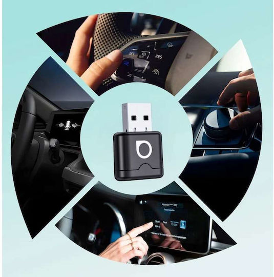 Ottocast Mini Aura 2026 Безжичен Адаптер за Carplay Android Auto Черен Ca530-t