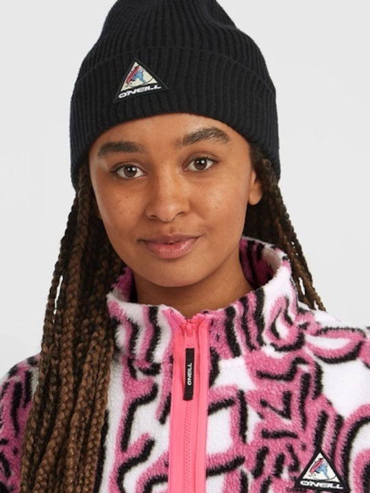 Beanie Unisex Σκούφος Πλεκτός σε Μαύρο χρώμα