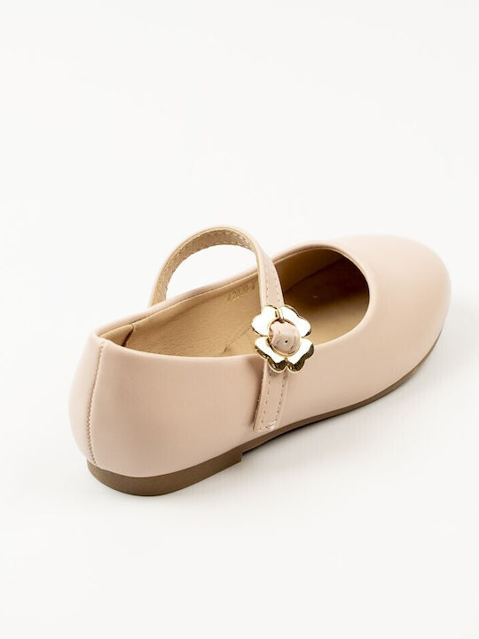 Kids Pumps & Ballerinas with Hook & Loop Closure Pink