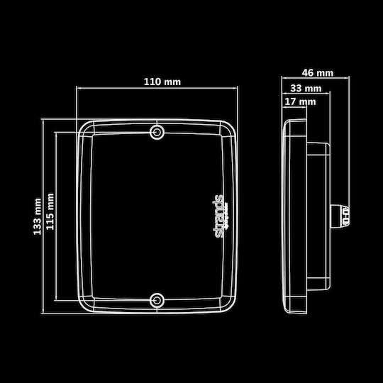 Strands For9t Illusion Lumini LED Far Spate 3 Funcții 10v40v Ip67