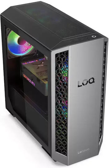 Lenovo Loq Tower 26ADR10 Настолен компютър (Ryzen 7-8745HX/32GB DDR5/500GB SSD/W10 Pro)