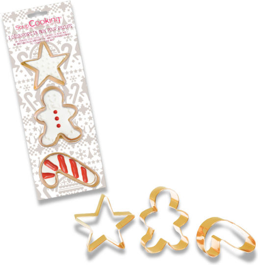 Scrap Cooking Christmas Wooden Rolling Pin Stars