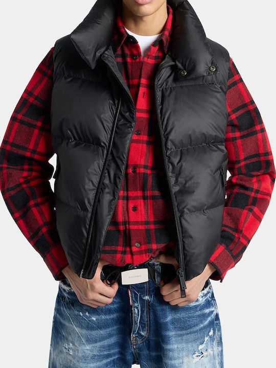 Sleeveless Puffer Jacket Black