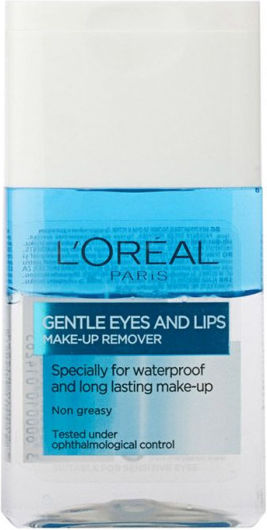 L'Oréal Paris Нежен демакиаж за очи и устни Почистващ лосион 125 мл