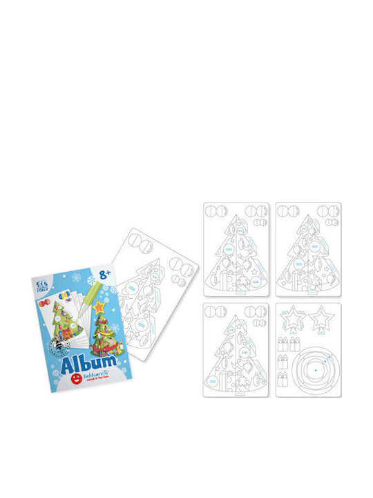 Sabbiarelli 3D Weihnachtsdekorationen mit Bäumen Malerei Marmorstaub 8+