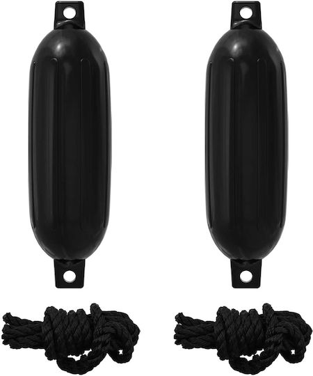 Boat Balloons 2 Pieces Ø 11 X 40 cm Black Pvc 42028741