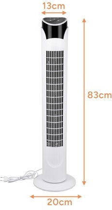 Ventilator Tip Turn 45W Cu Telecomandă Alb