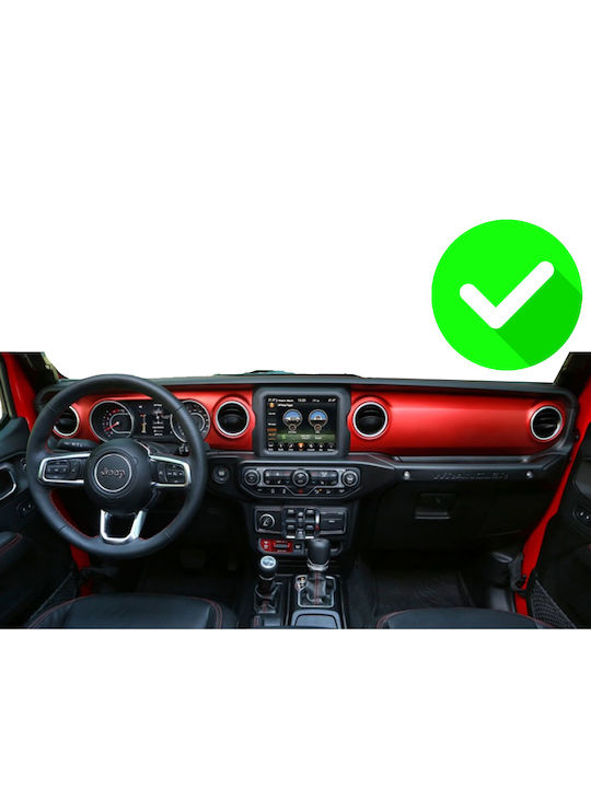 Carmedia Sistem Audio Auto Pentru Jeep Wrangler 2018 Bluetooth USB Wi-Fi GPS Apple CarPlay Android Auto Cu Ecran Tactil 9"