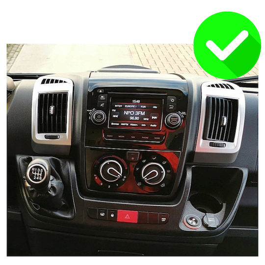 Carmedia Car Audio System for Peugeot Boxer Fiat Ducato Citroen Jumper 2006-2021 (Bluetooth/USB/WiFi/GPS/Apple-Carplay/Android-Auto) with Touch Screen 9"