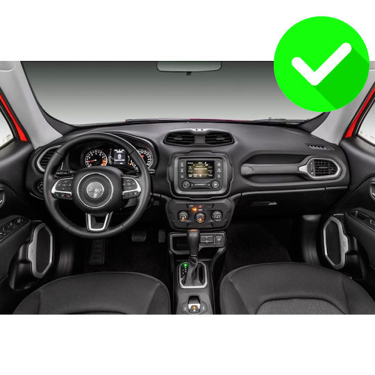 Carmedia Ηχοσύστημα Αυτοκινήτου για Jeep Renegade 2014+ (Bluetooth/USB/WiFi/GPS/Apple-Carplay/Android-Auto) με Οθόνη Αφής 9.5"