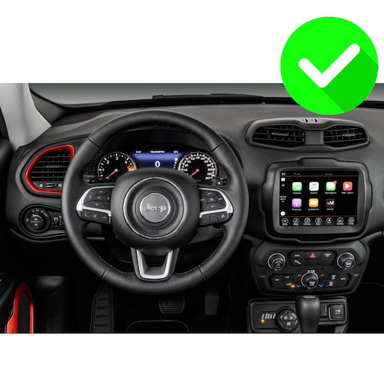 Carmedia Car Audio System for Jeep Renegade 2014 (Bluetooth/USB/WiFi/GPS/Apple-Carplay/Android-Auto) with Touch Screen 9"