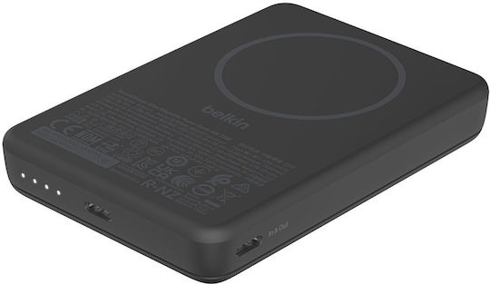 Belkin BoostCharge Slim MagSafe Qi2 Power Bank 10000mAh Black