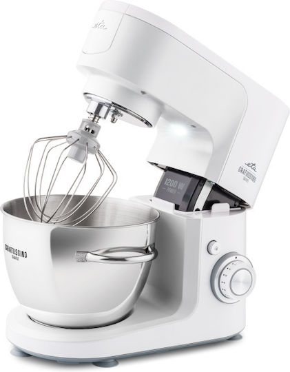 ETA Mixer Planetar 1200W cu Bol Din Inox 4.5lt Gri