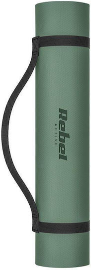 Rebel Active Στρώμα Γυμναστικής Yoga Πράσινο (183x61cm)