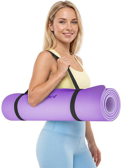Rebel Active Στρώμα Γυμναστικής Yoga Μωβ (183x61cm)